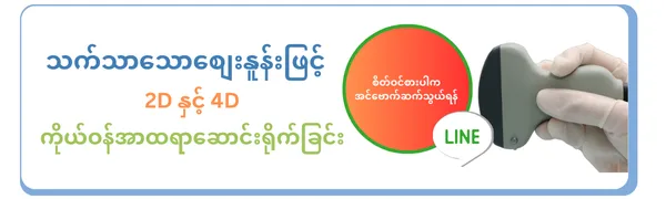 သက်သာသောစျေးနူန်းဖြင့် 2D နှင့် 4D ကိုယ်ဝန်အာထရာဆောင်းရိုက်ခြင်း